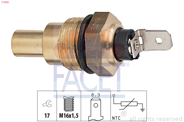 Sensor, coolant temperature