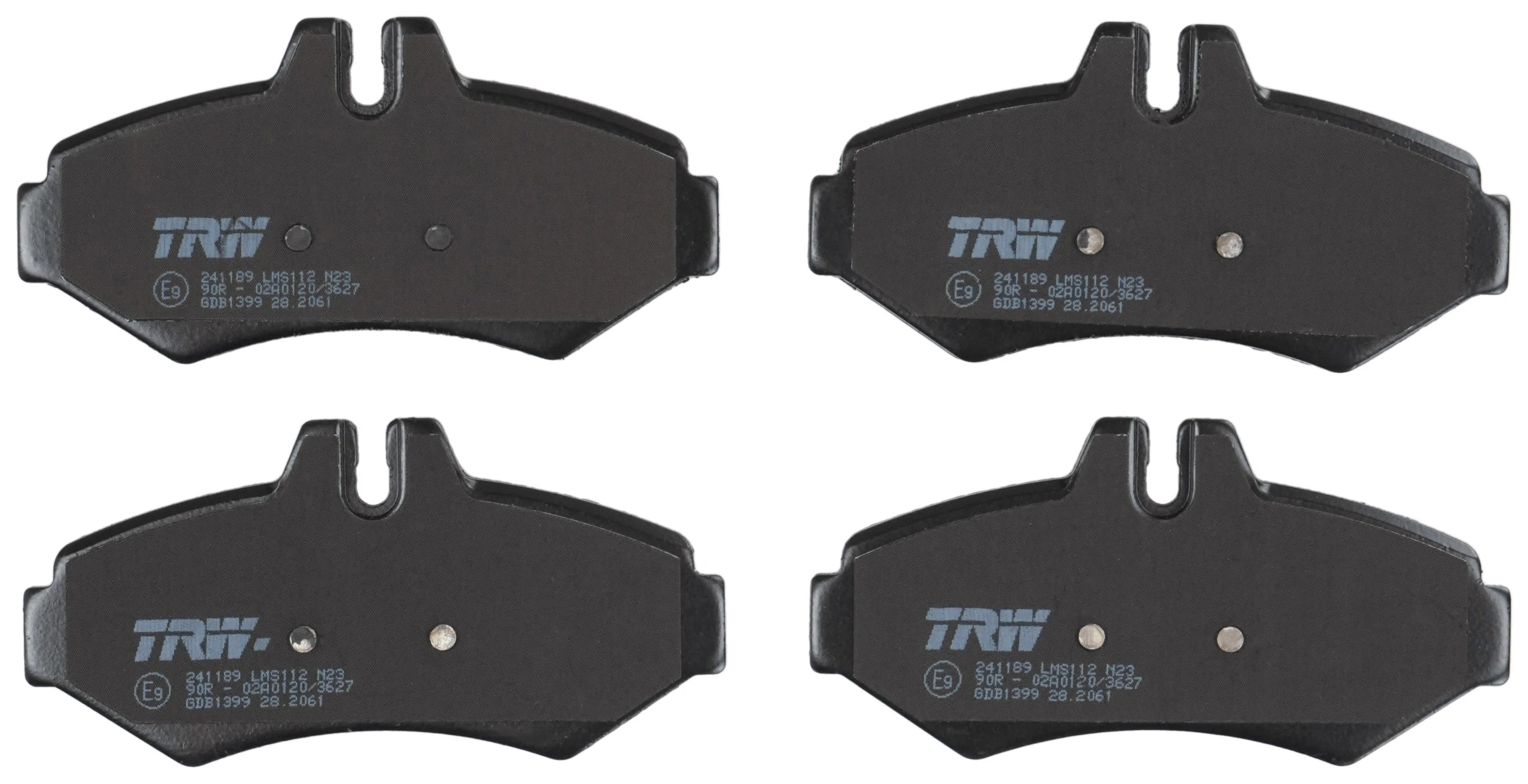 Kit de plaquettes de frein, frein à disque TRW GDB1399