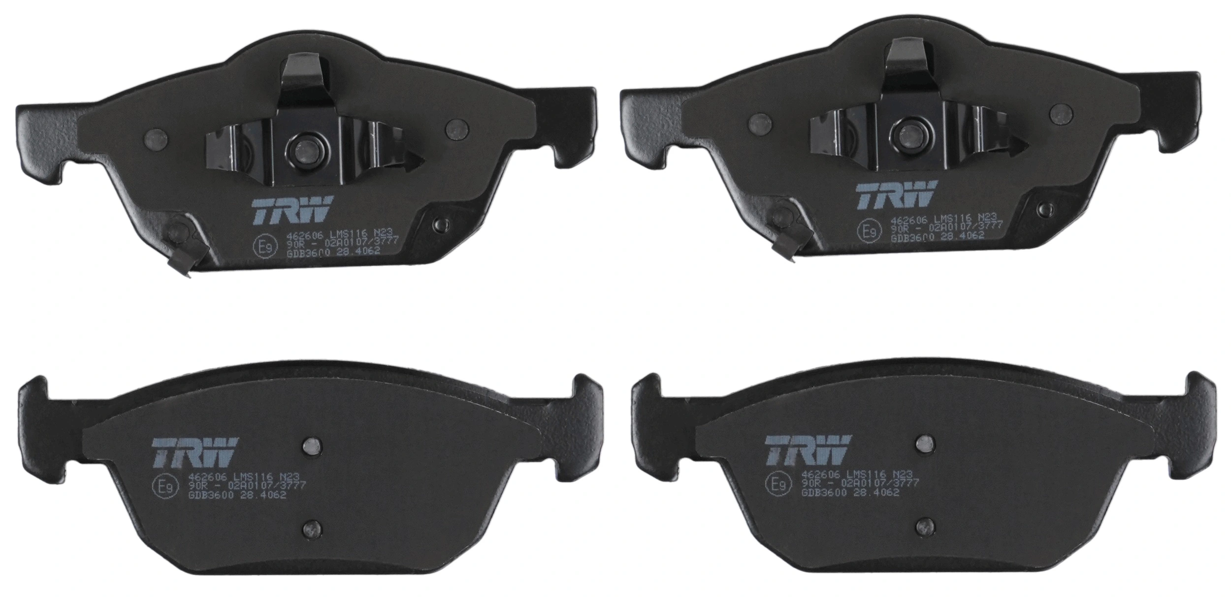 Kit de plaquettes de frein, frein à disque TRW GDB3600