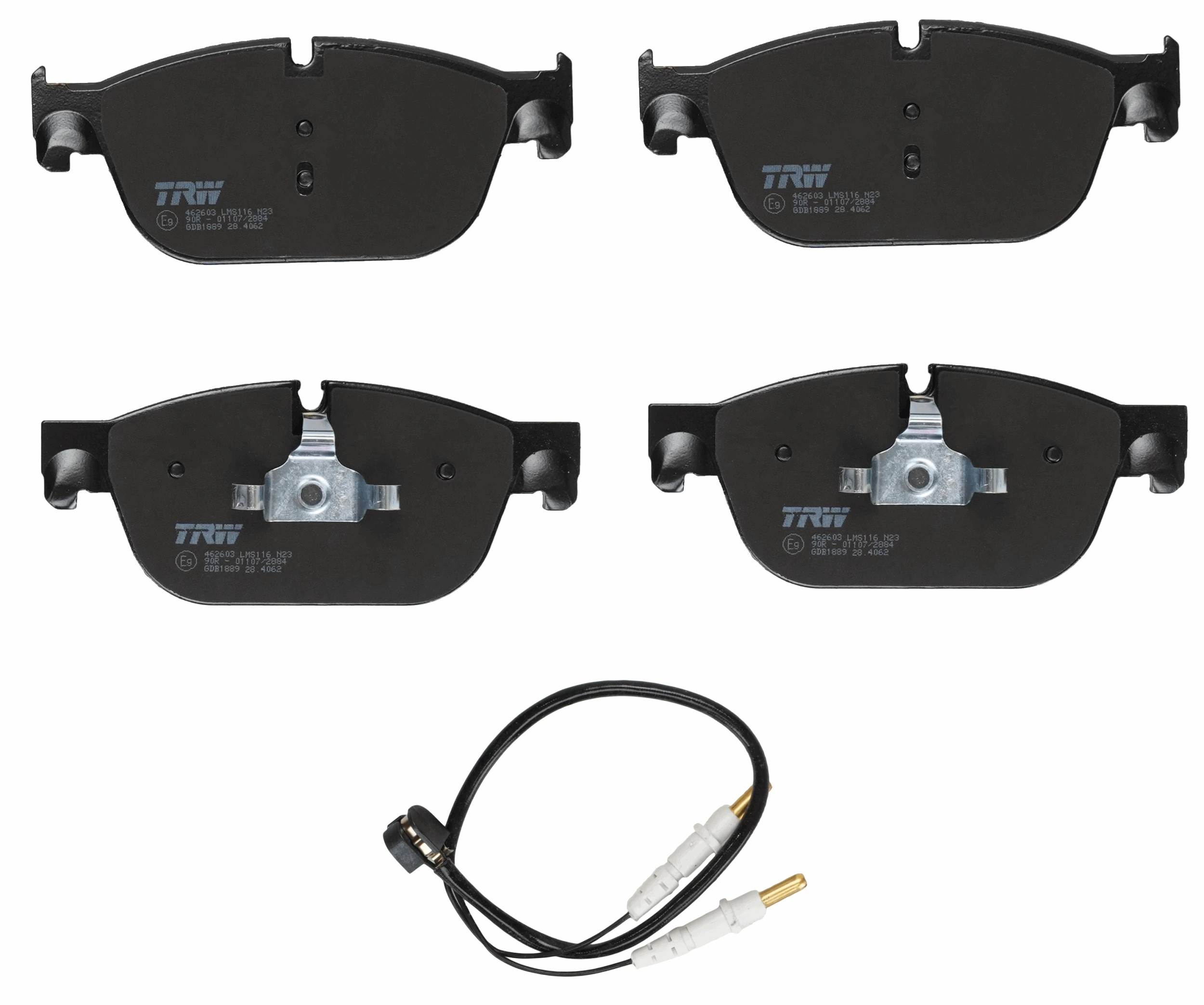 Kit de plaquettes de frein, frein à disque TRW GDB1889