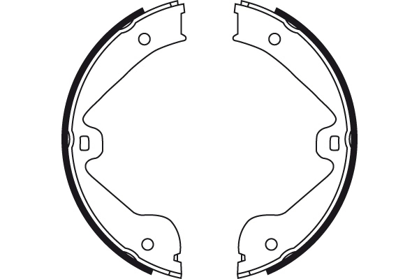 Jeu de mâchoires de frein, frein de stationnement TRW GS8718