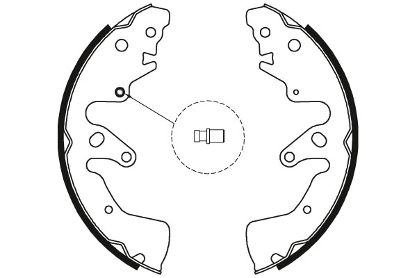 Jeu de mâchoires de frein TRW GS8801