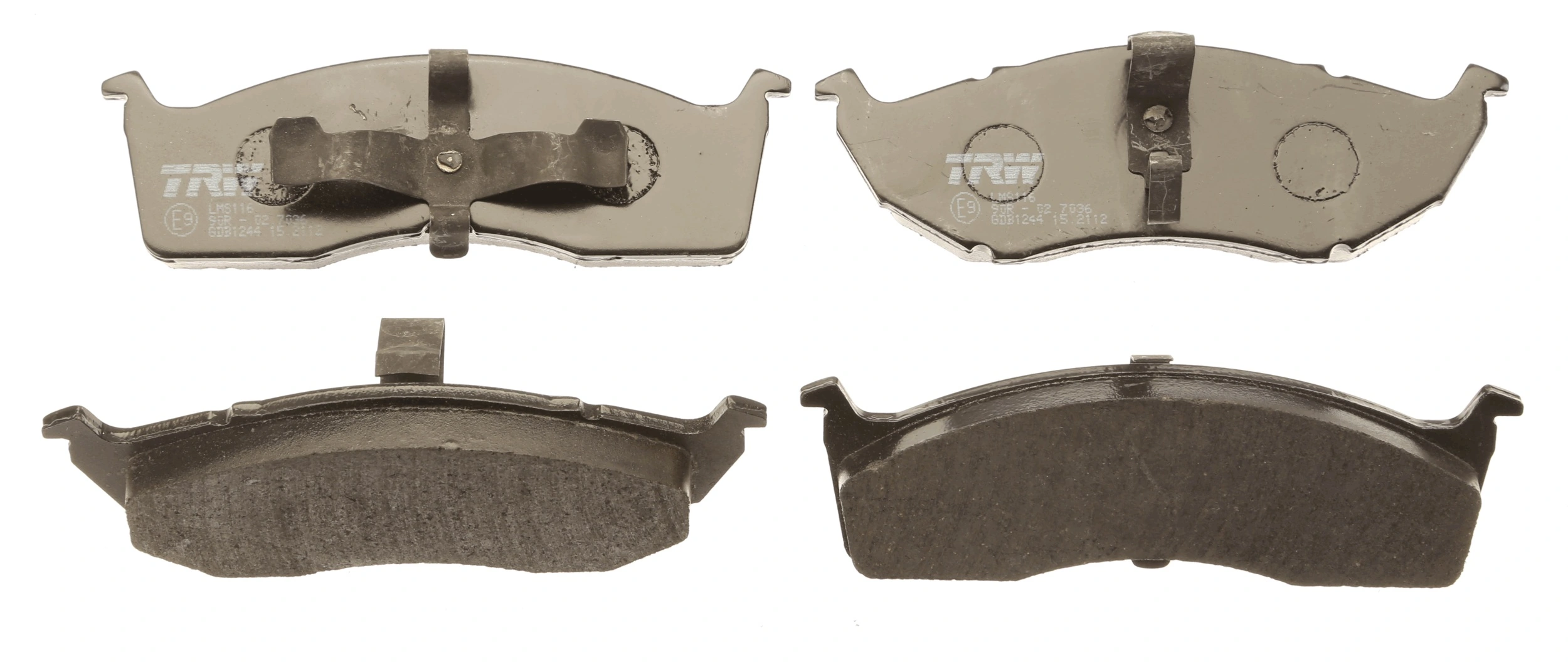 Kit de plaquettes de frein, frein à disque TRW GDB1244