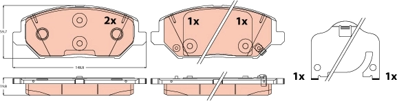 KLOCKI HAM. KIA P. CEED/PROCEED/XCEED 1,0-1,6 18-