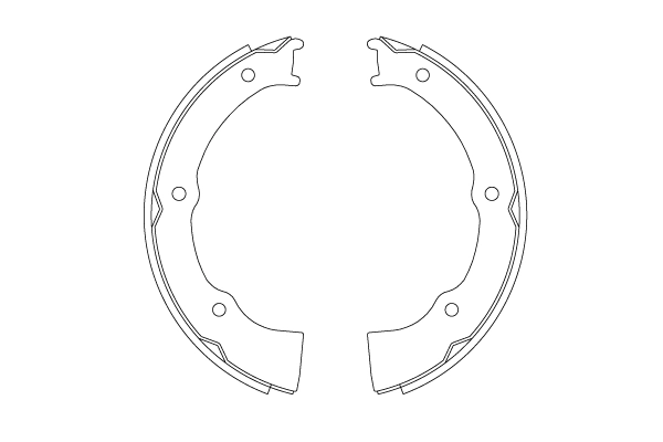 Jeu de mâchoires de frein, frein de stationnement TRW GS8809