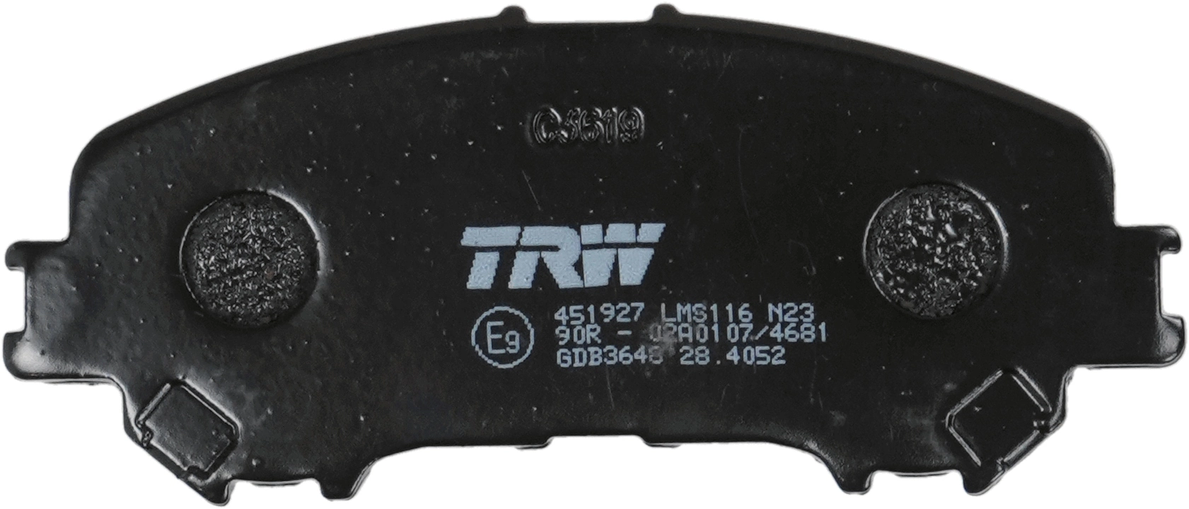 Kit de plaquettes de frein, frein à disque TRW GDB3648