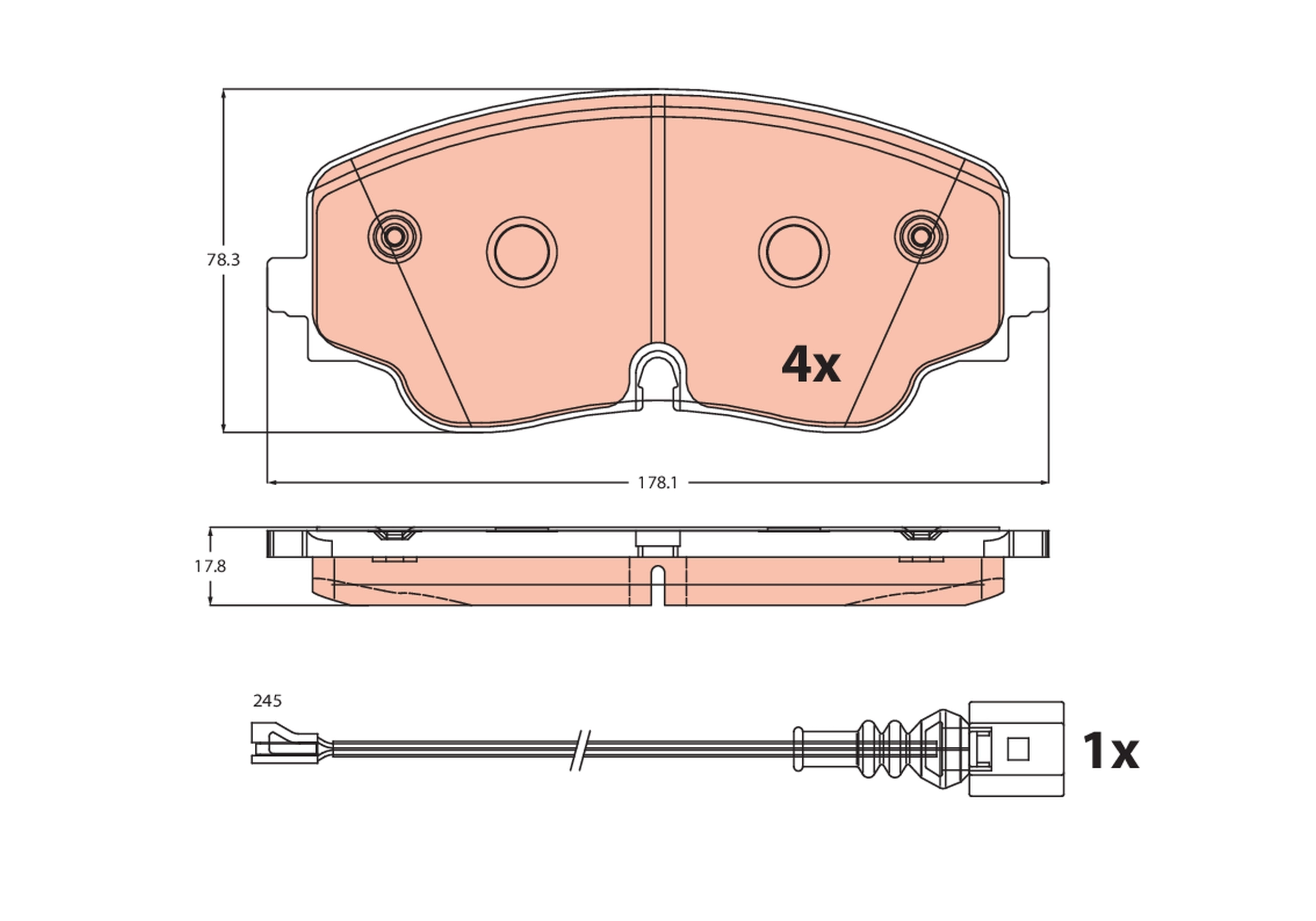 KLOCKI HAM. AUDI P. A3 1,0-2,5 TFSI/TDI QUATTRO 19-
