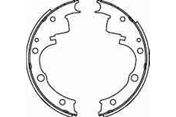 Jeu de mâchoires de frein TRW GS6209