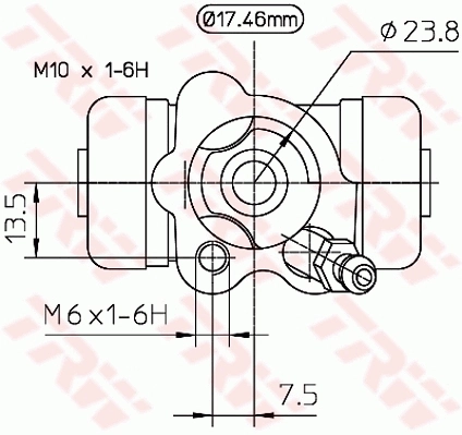Cylindre de roue TRW BWA154