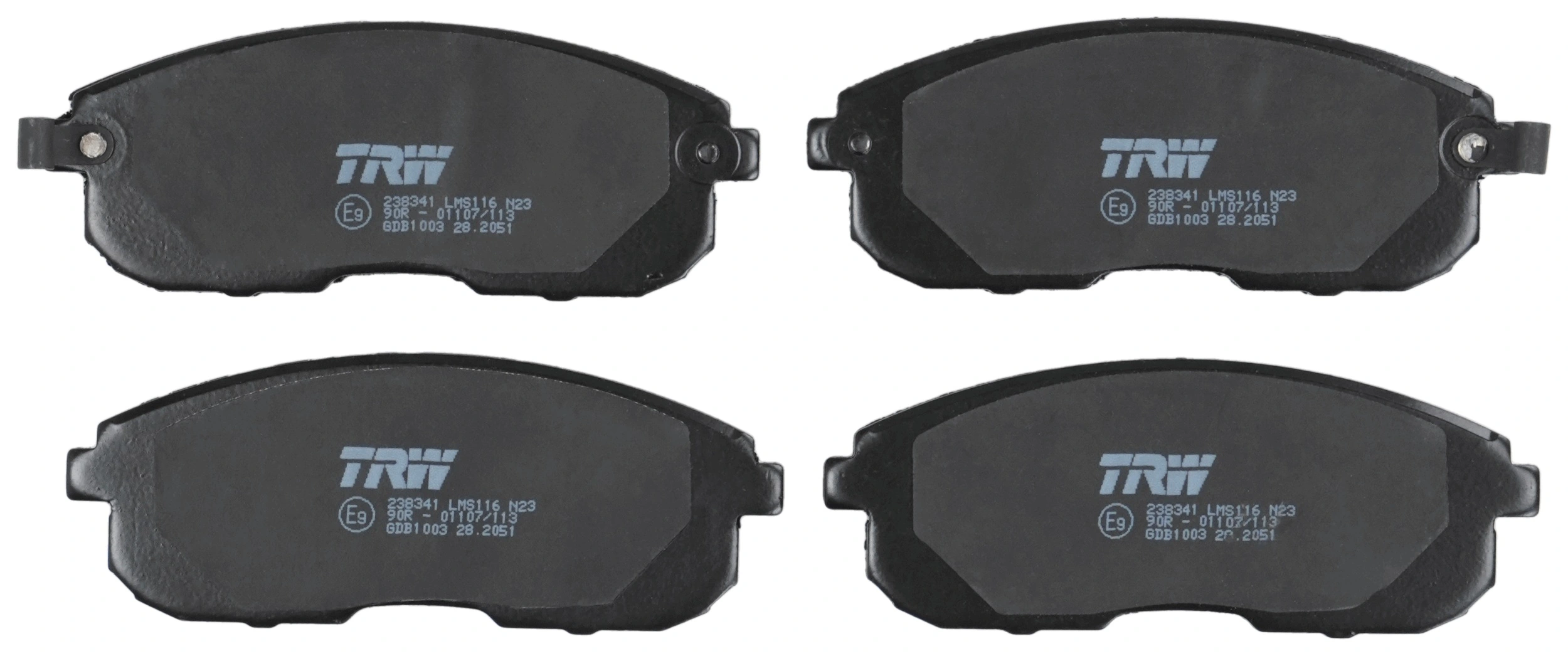 Kit de plaquettes de frein, frein à disque TRW GDB1003