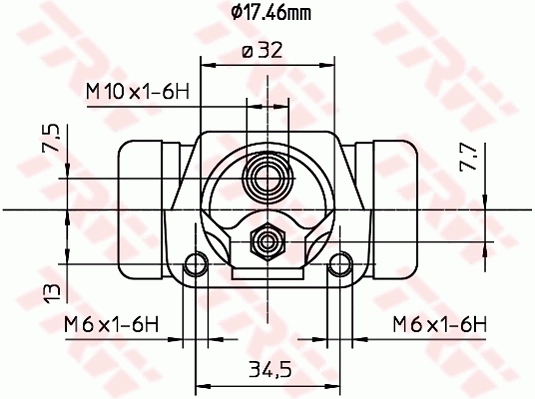 Cylindre de roue TRW BWC187