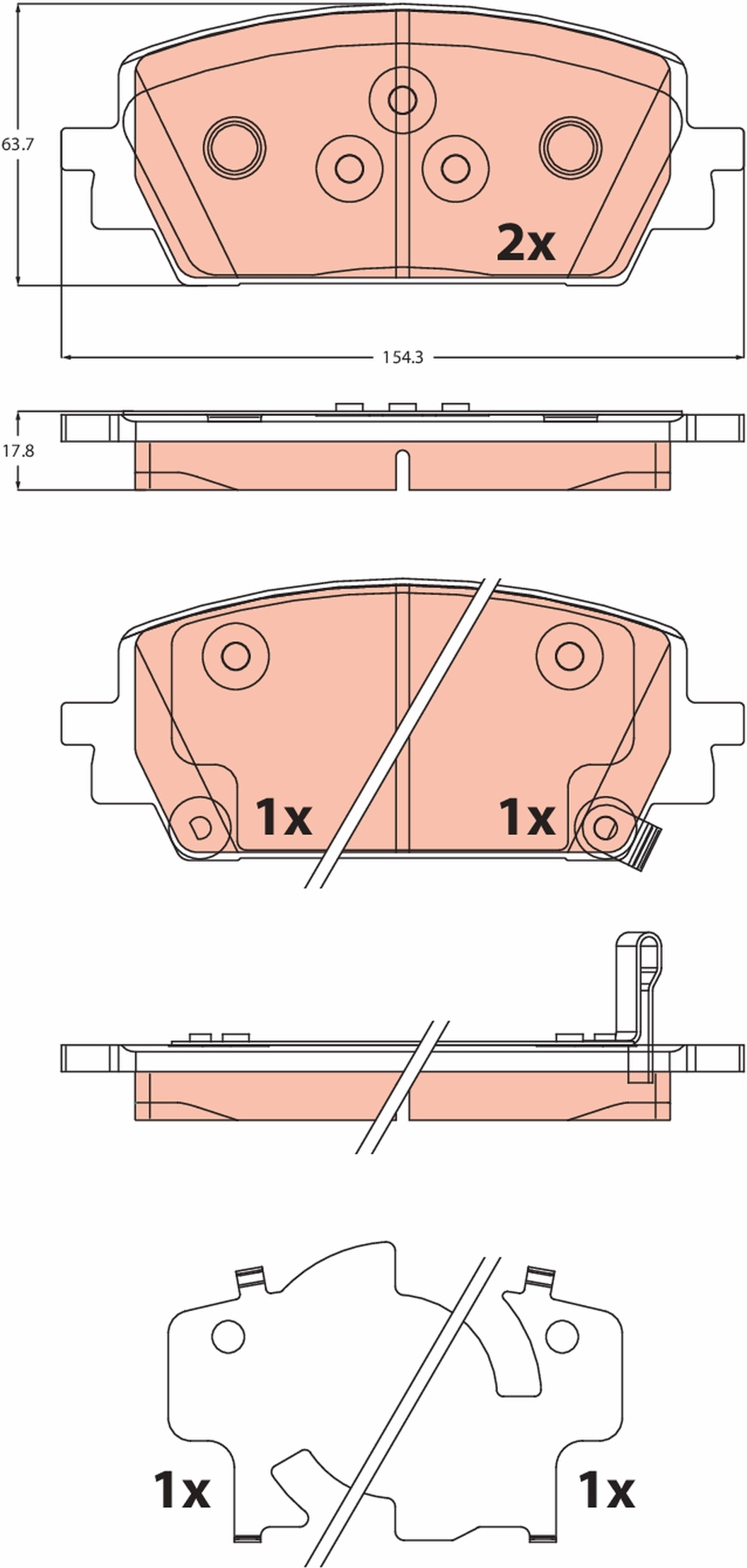 KLOCKI HAM. HYUNDAI P. SANTA FE 1,6-3,5 20-