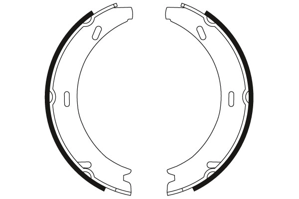 Jeu de mâchoires de frein, frein de stationnement TRW GS8595