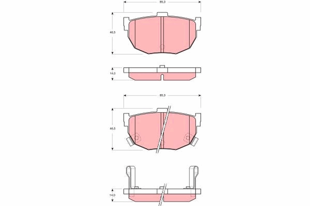 Brake Pad Set, disc brake 2