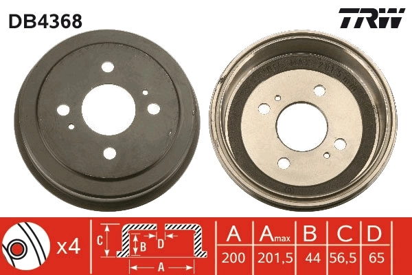 Tambour de frein TRW DB4368