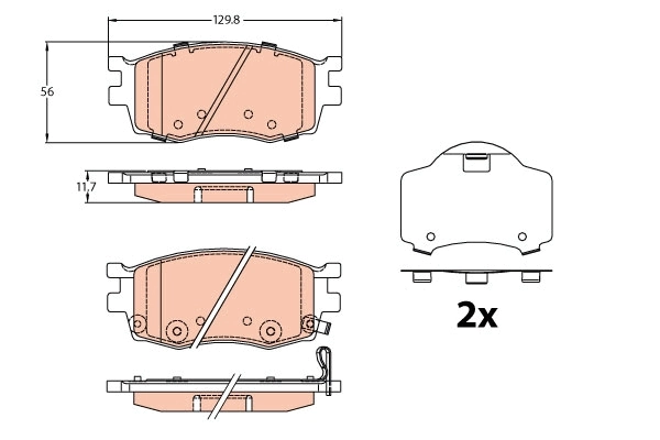 Brake Pad Set, disc brake