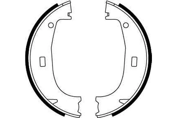 Brake Shoe Set, parking brake