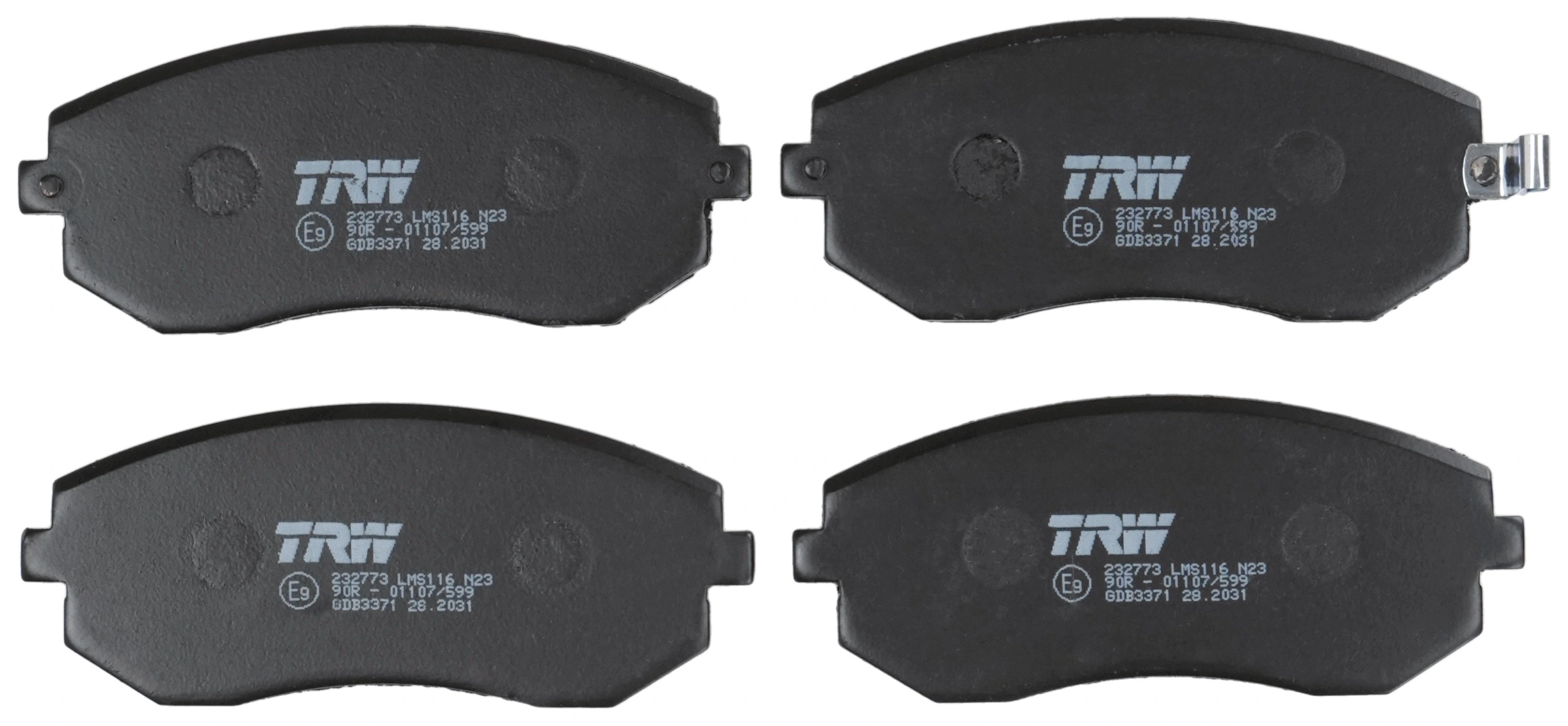 Комплект гальмівних колодок TRW (GDB3371)