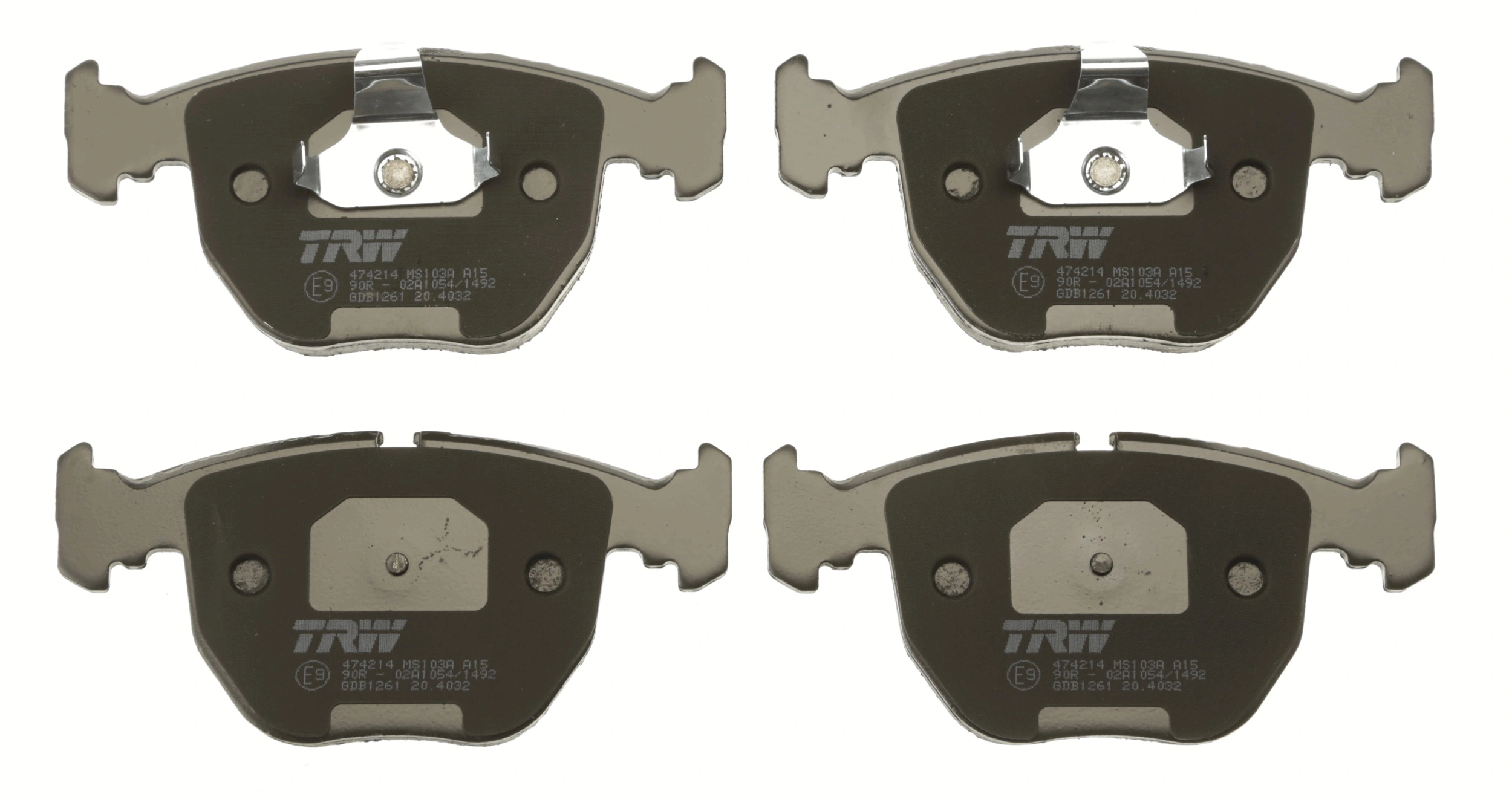 Kit de plaquettes de frein, frein à disque TRW GDB1261