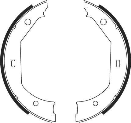 Jeu de mâchoires de frein, frein de stationnement TRW GS8656