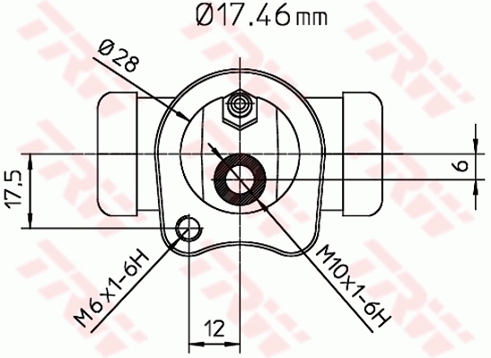 Cylindre de roue TRW BWC115
