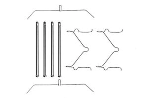 Kit d'accessoires, plaquette de frein à disque TRW PFK290