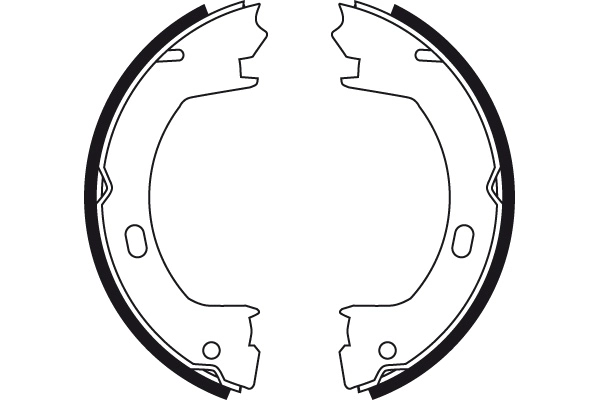 Jeu de mâchoires de frein, frein de stationnement TRW GS8728