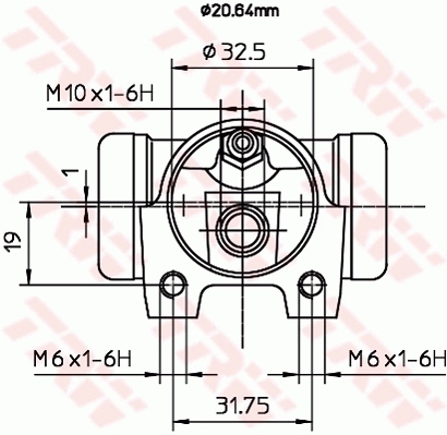 Cylindre de roue TRW BWF245