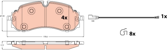 KLOCKI HAM. FORD P. TRANSIT E-TRANSIT 22-