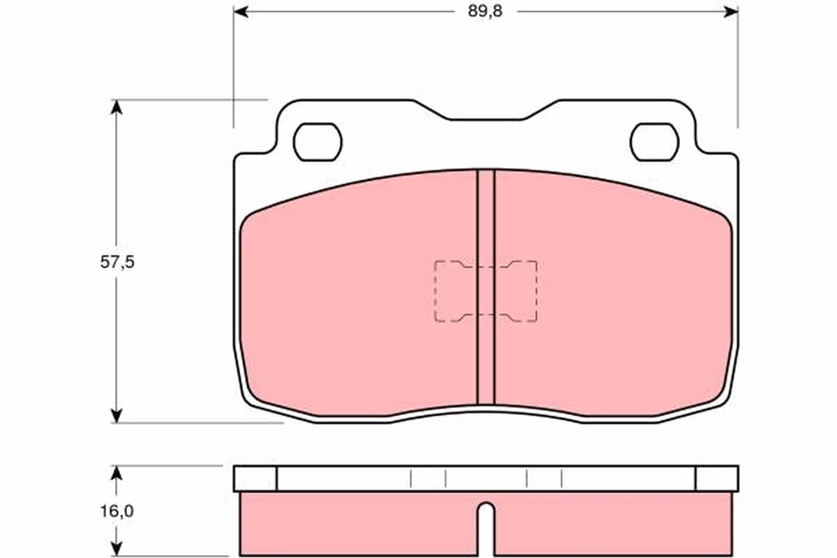 Kit de plaquettes de frein, frein à disque TRW GDB359