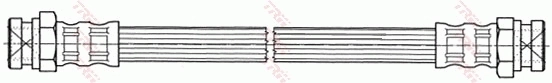 Flexible de frein TRW PHA396