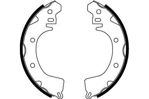 Jeu de mâchoires de frein TRW GS8221