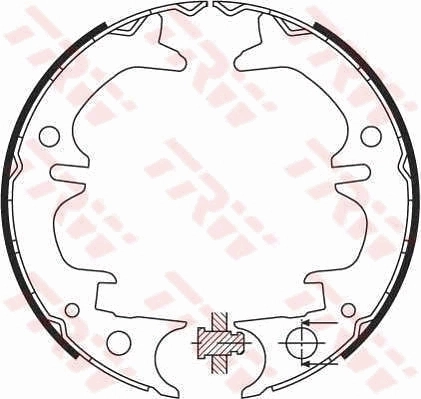Jeu de mâchoires de frein, frein de stationnement TRW GS8430