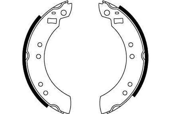 Jeu de mâchoires de frein TRW GS6124