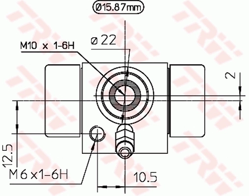Cylindre de roue TRW BWB111A