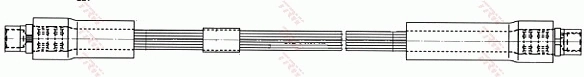 Flexible de frein TRW PHA488