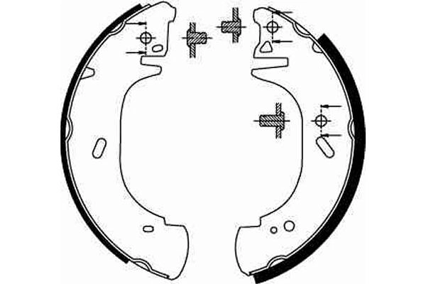 Jeu de mâchoires de frein TRW GS8630