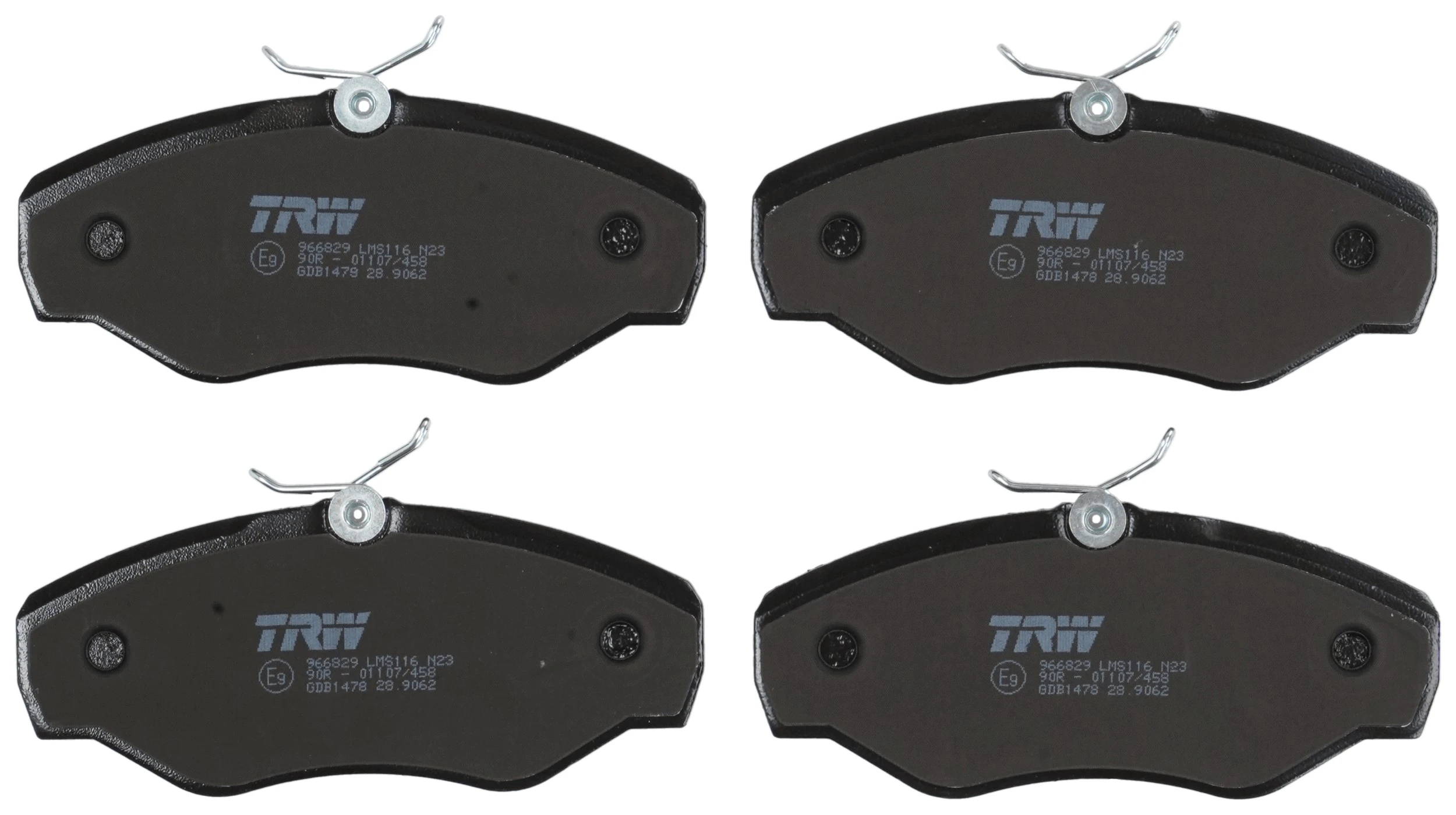 Kit de plaquettes de frein, frein à disque TRW GDB1478