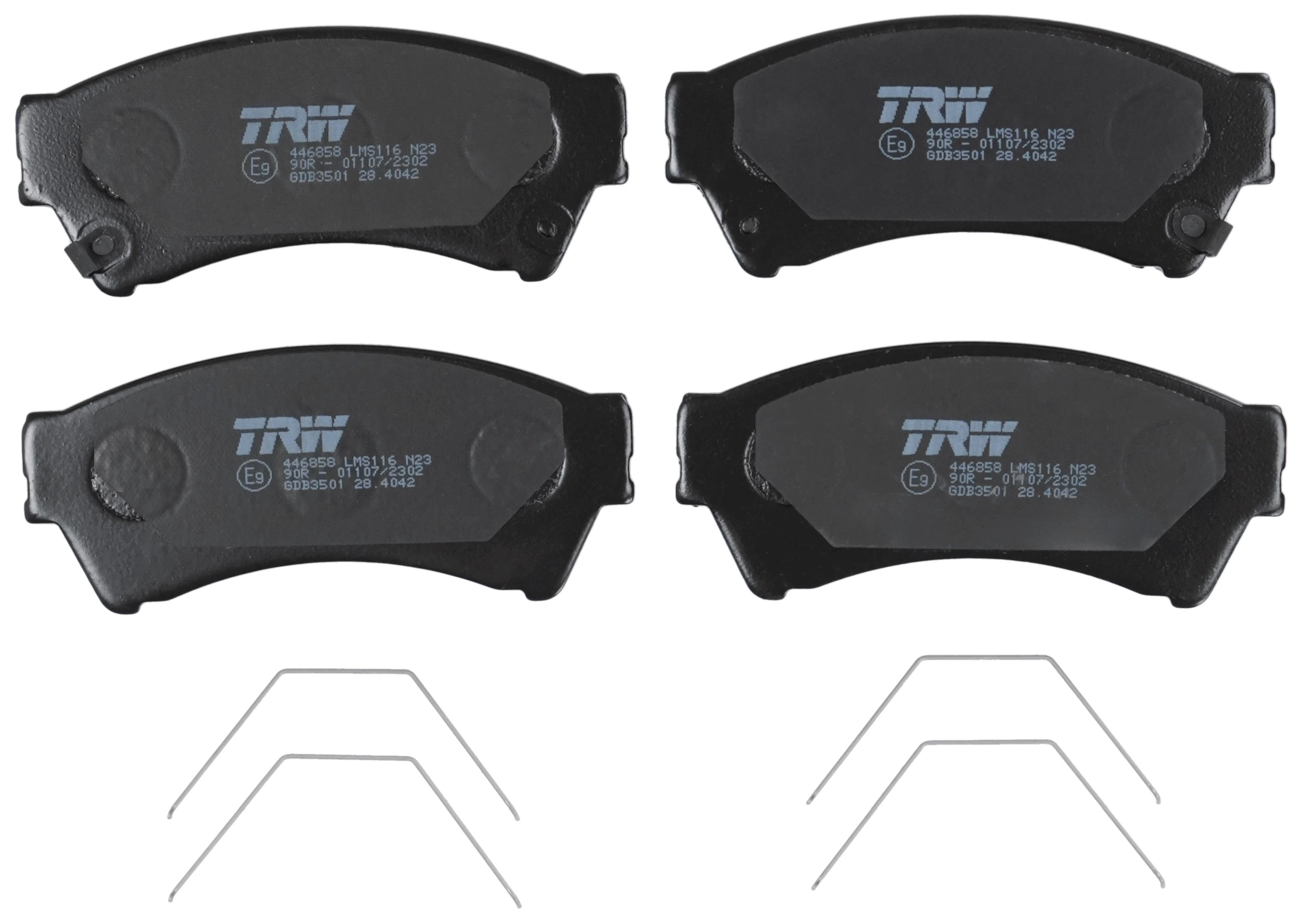 Kit de plaquettes de frein, frein à disque TRW GDB3501