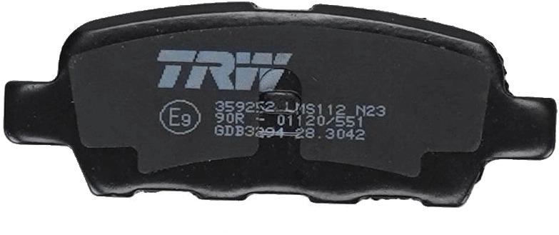 Kit de plaquettes de frein, frein à disque TRW GDB3294