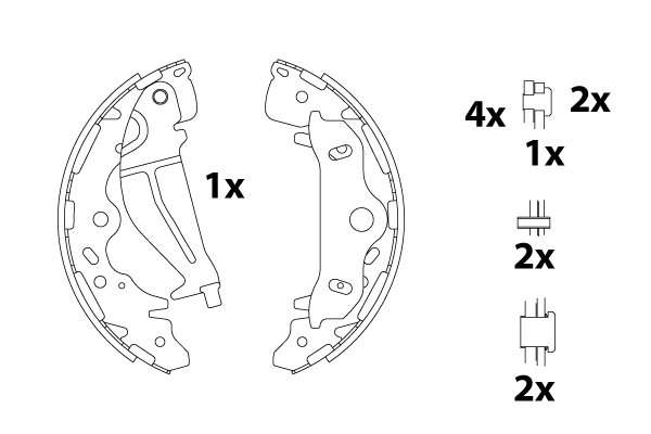 Jeu de mâchoires de frein TRW GS8820