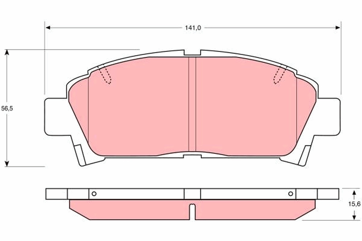 Kit de plaquettes de frein, frein à disque TRW GDB1145