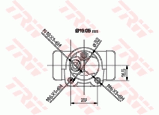 Cylindre de roue TRW BWD132