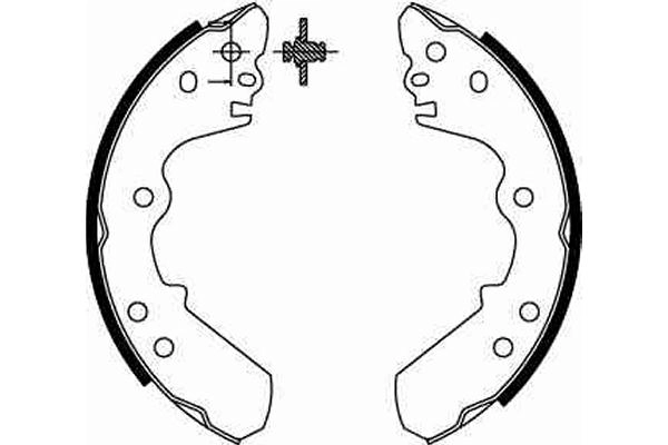 Jeu de mâchoires de frein TRW GS8551
