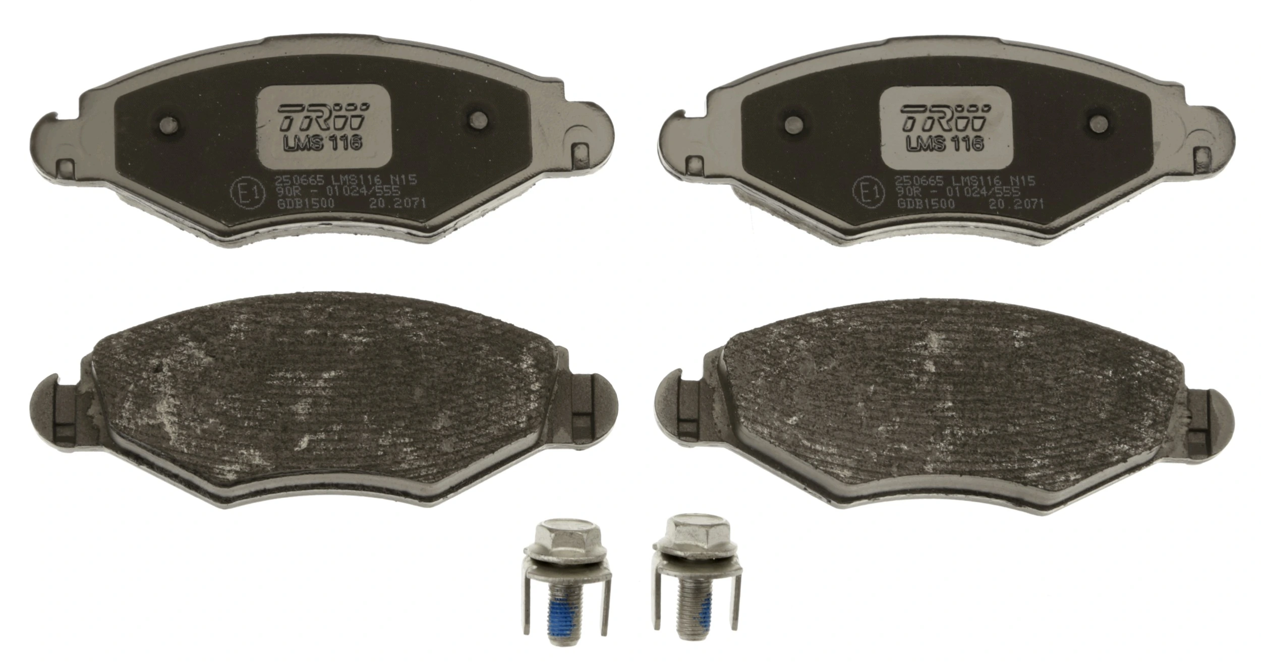 Kit de plaquettes de frein, frein à disque TRW Automotive