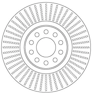 Disque de frein TRW DF6742S
