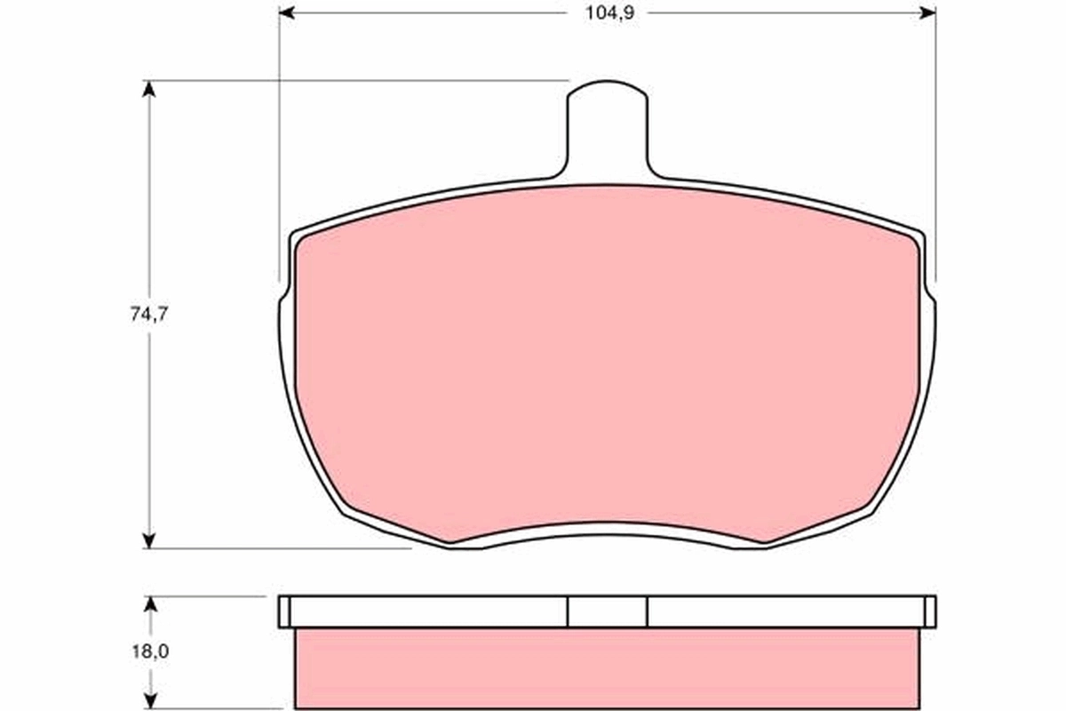 Kit de plaquettes de frein, frein à disque TRW Automotive
