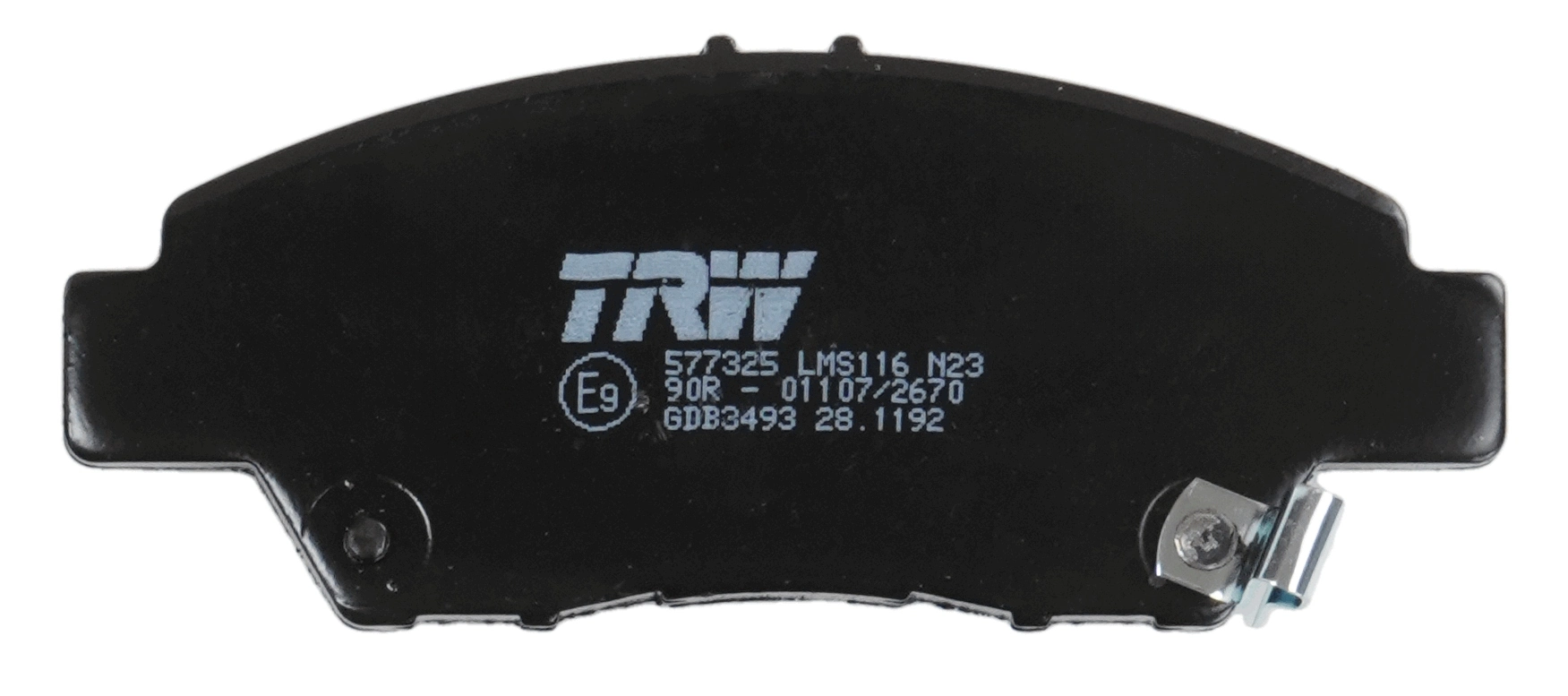 Kit de plaquettes de frein, frein à disque TRW GDB3493