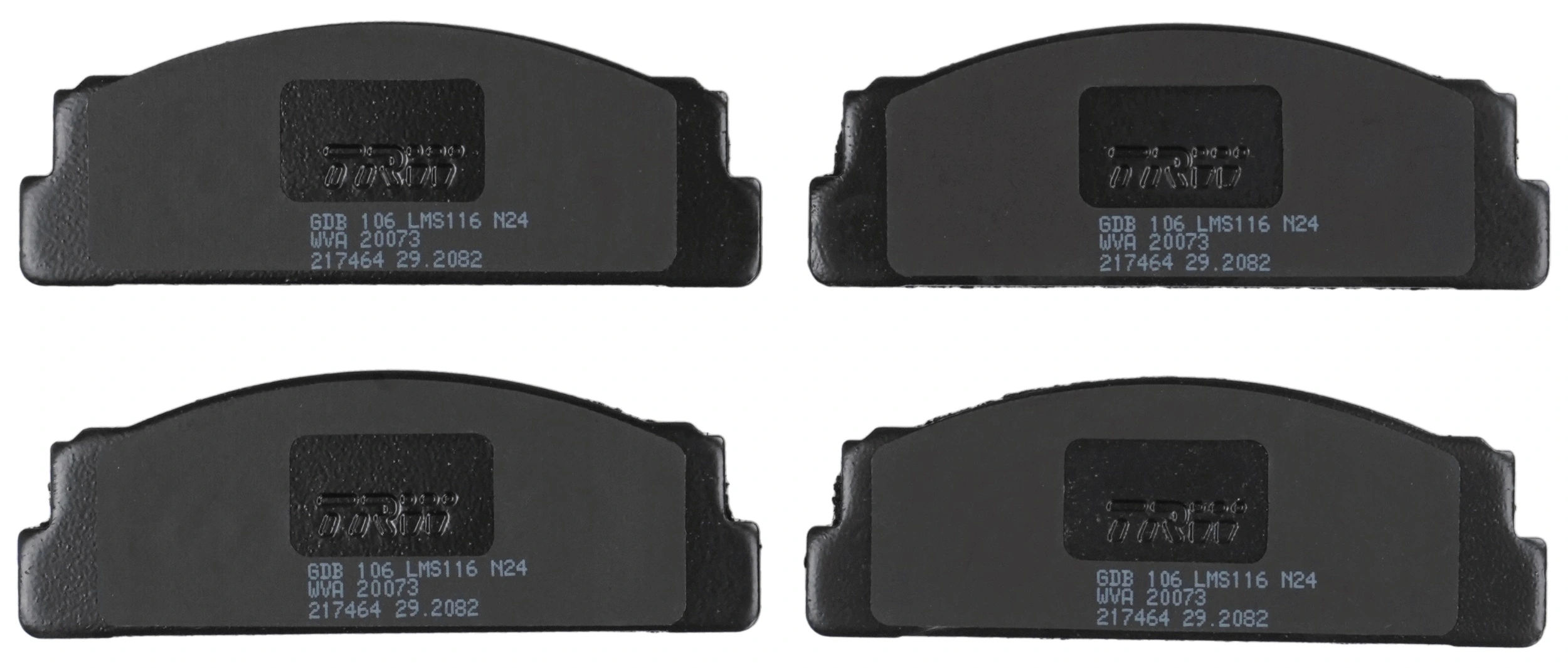 Kit de plaquettes de frein, frein à disque TRW GDB106