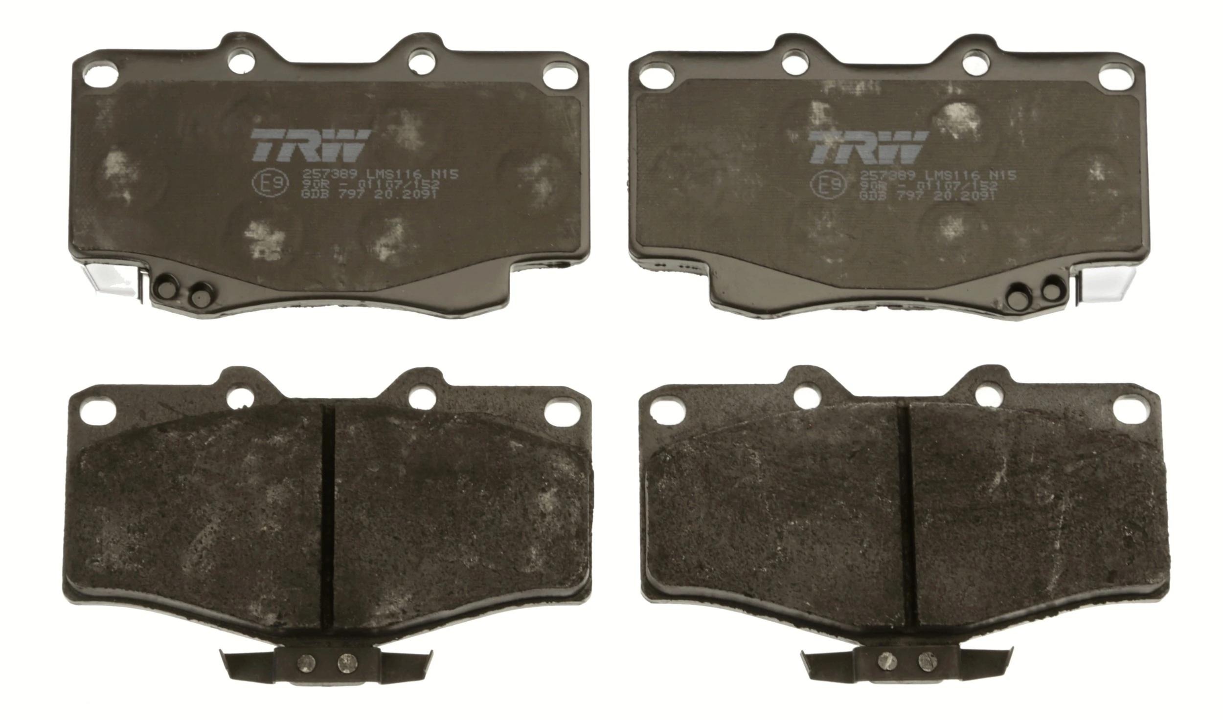 Kit de plaquettes de frein, frein à disque TRW Automotive